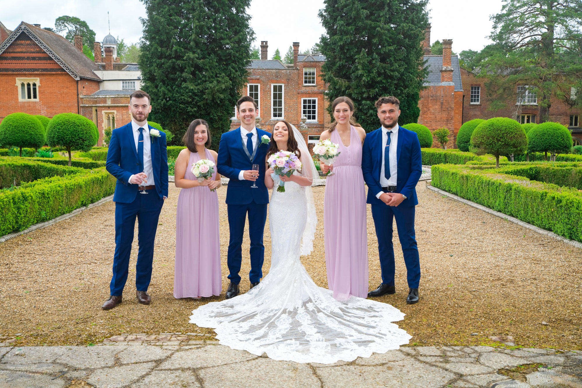 Bridal party Wedding Photography Wotton House