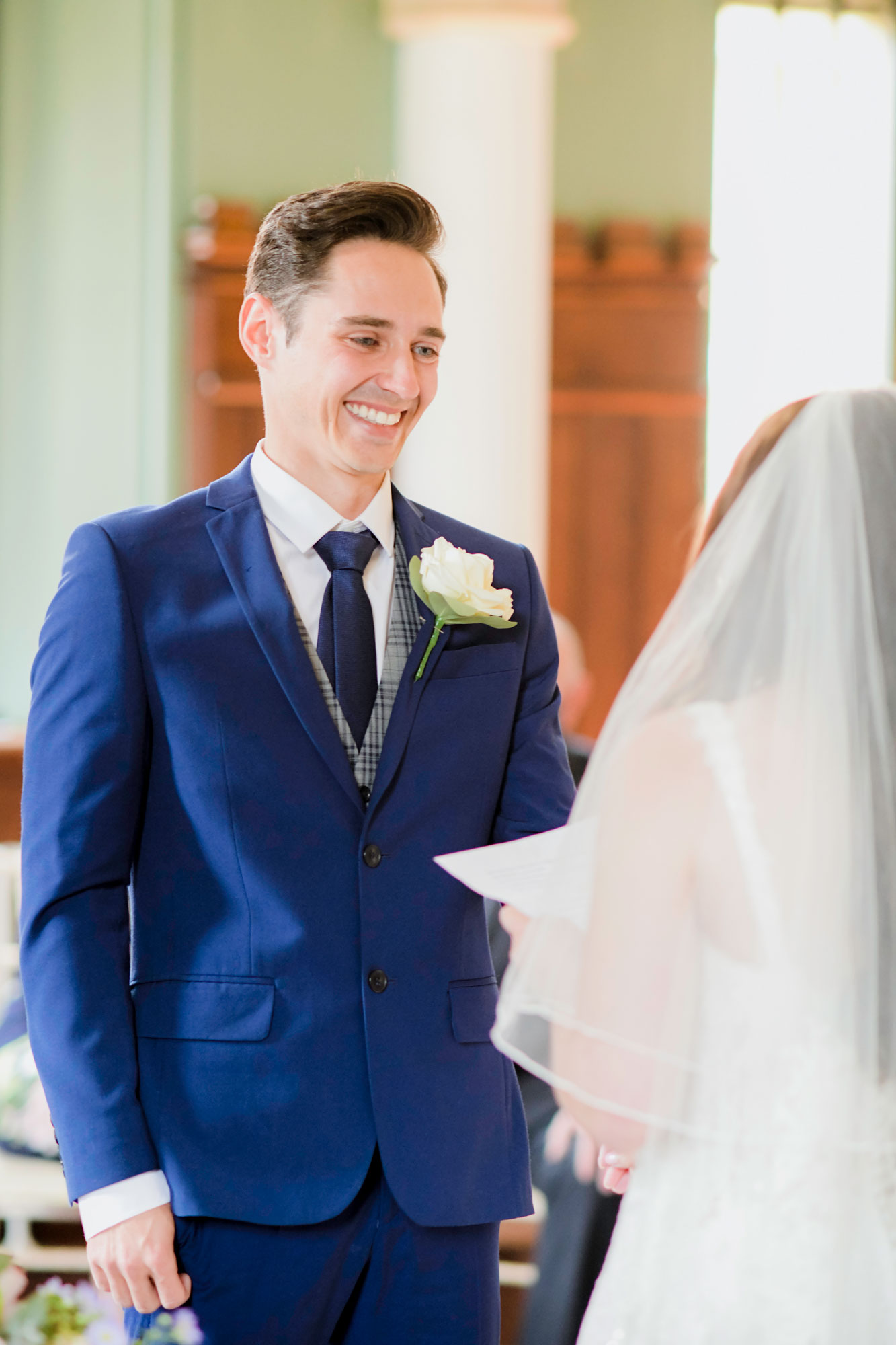 Grooms Vows Wedding Photo Wotton House