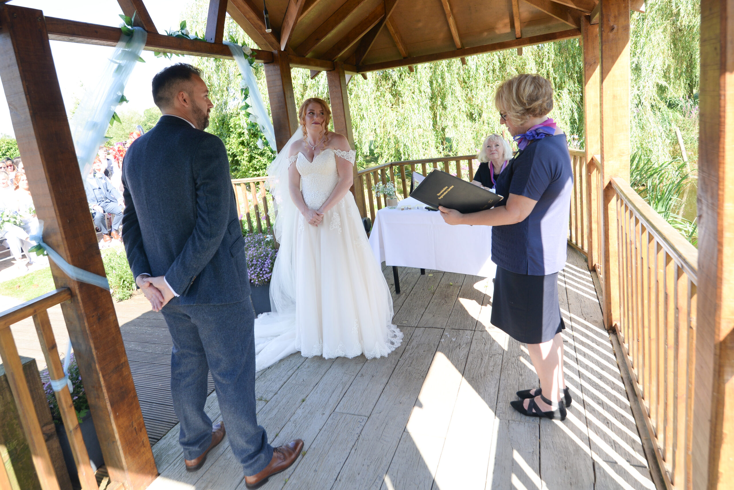 Outside Ceremony Wedding Photographer Wootton Park