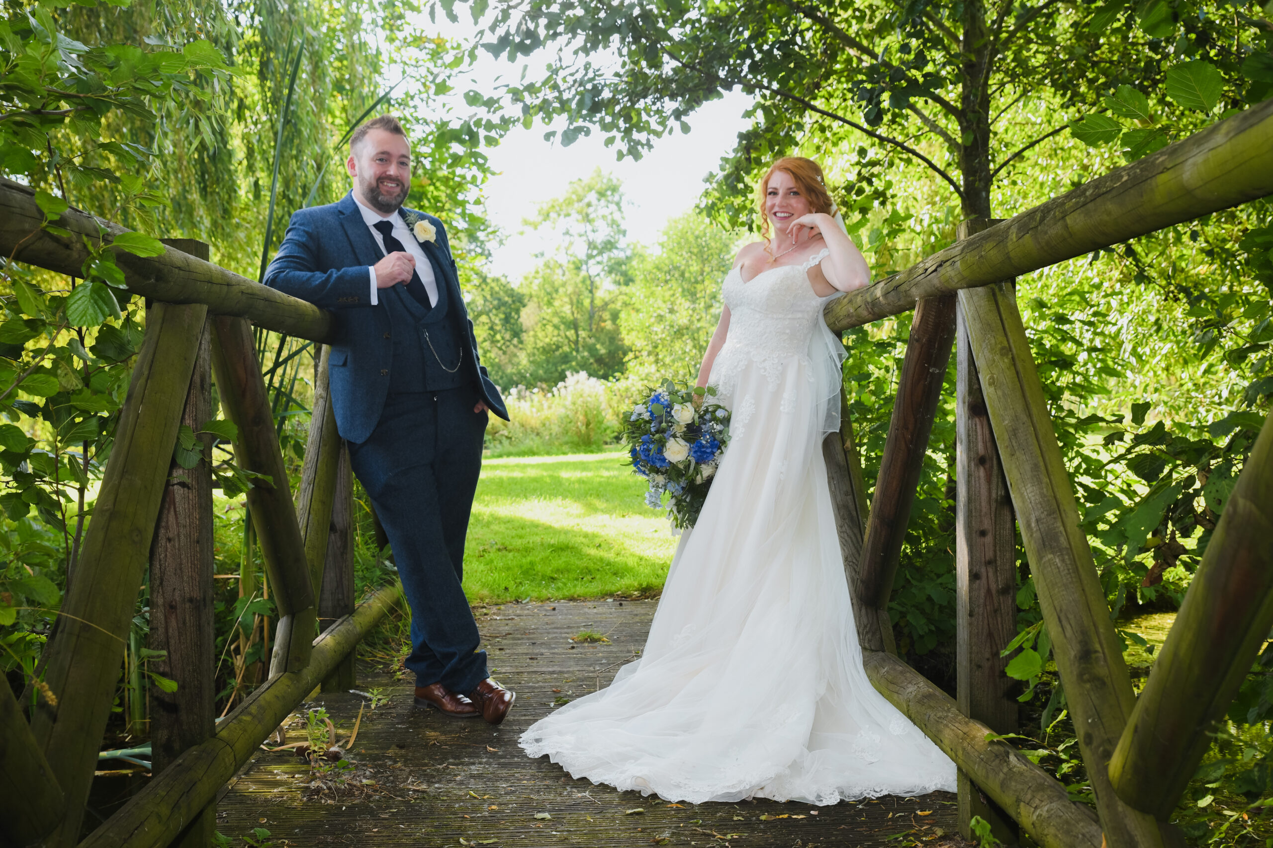 Wedding Photography on the lake at Wootton Park