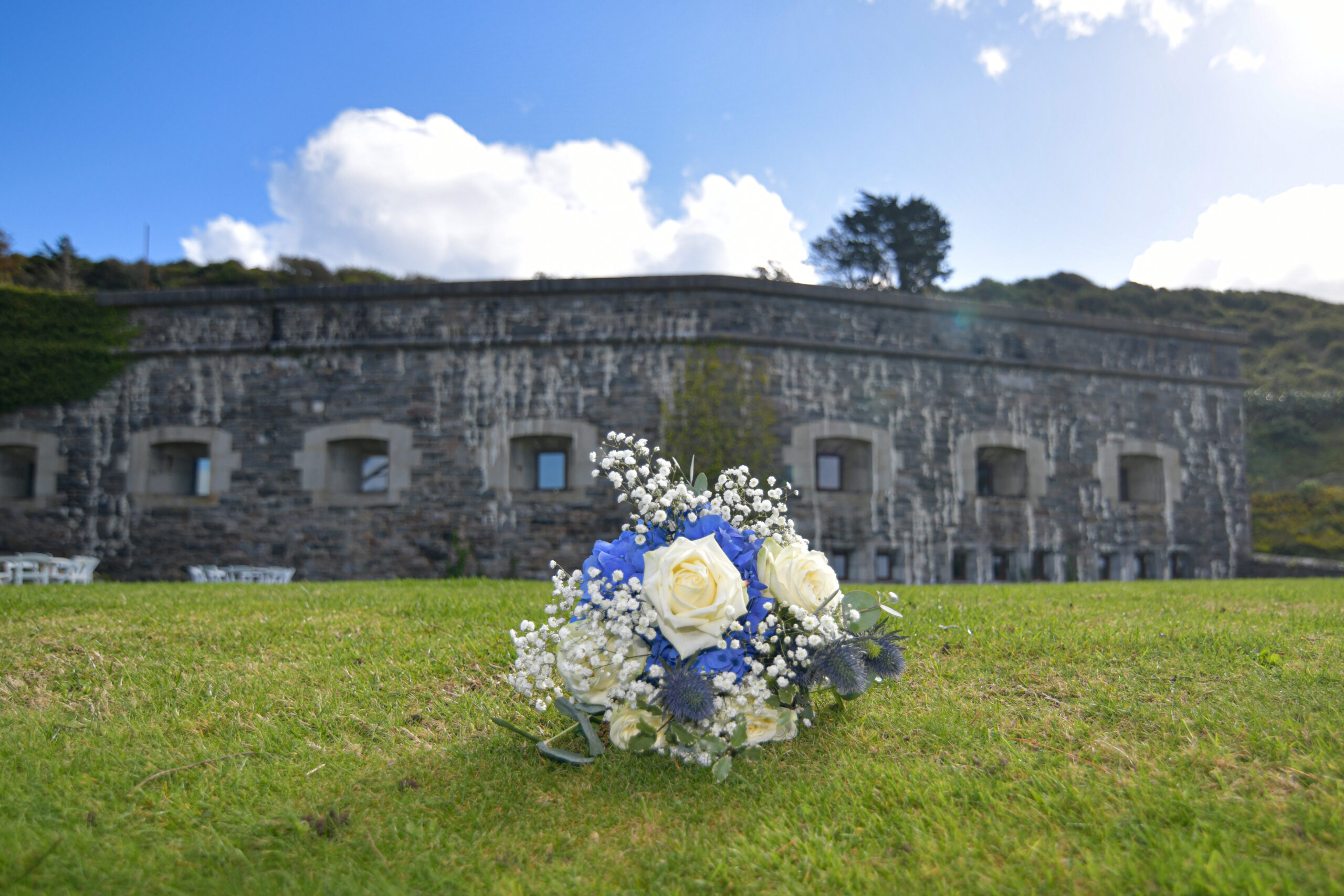 The Brides boquet Wedding Photography Polhawn Fort