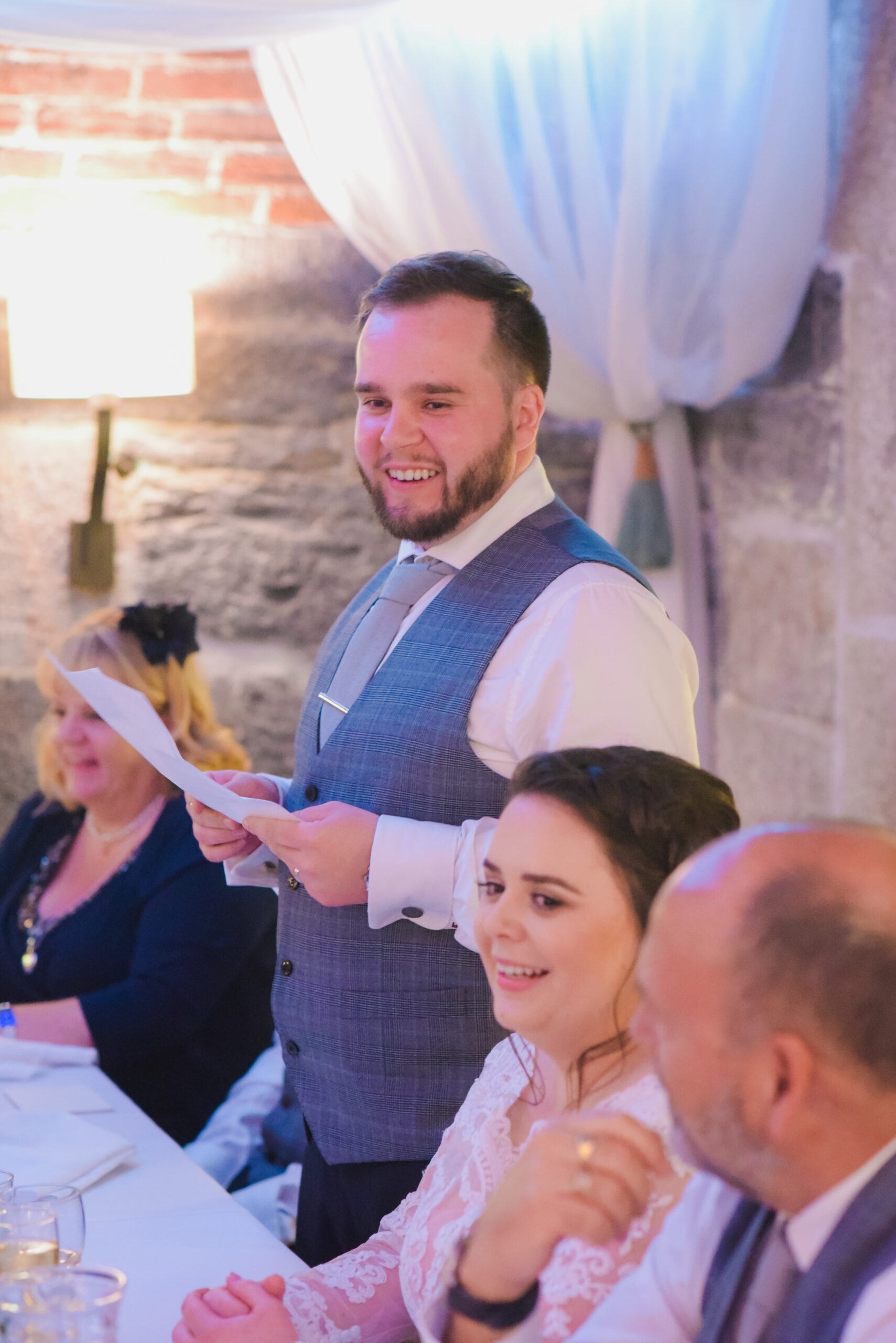 The Speeches Wedding Photographer Polhawn Fort
