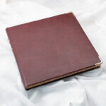 Burgundy Handmade Leather Wedding Album