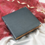 Dark Blue Handmade Leather Wedding Album