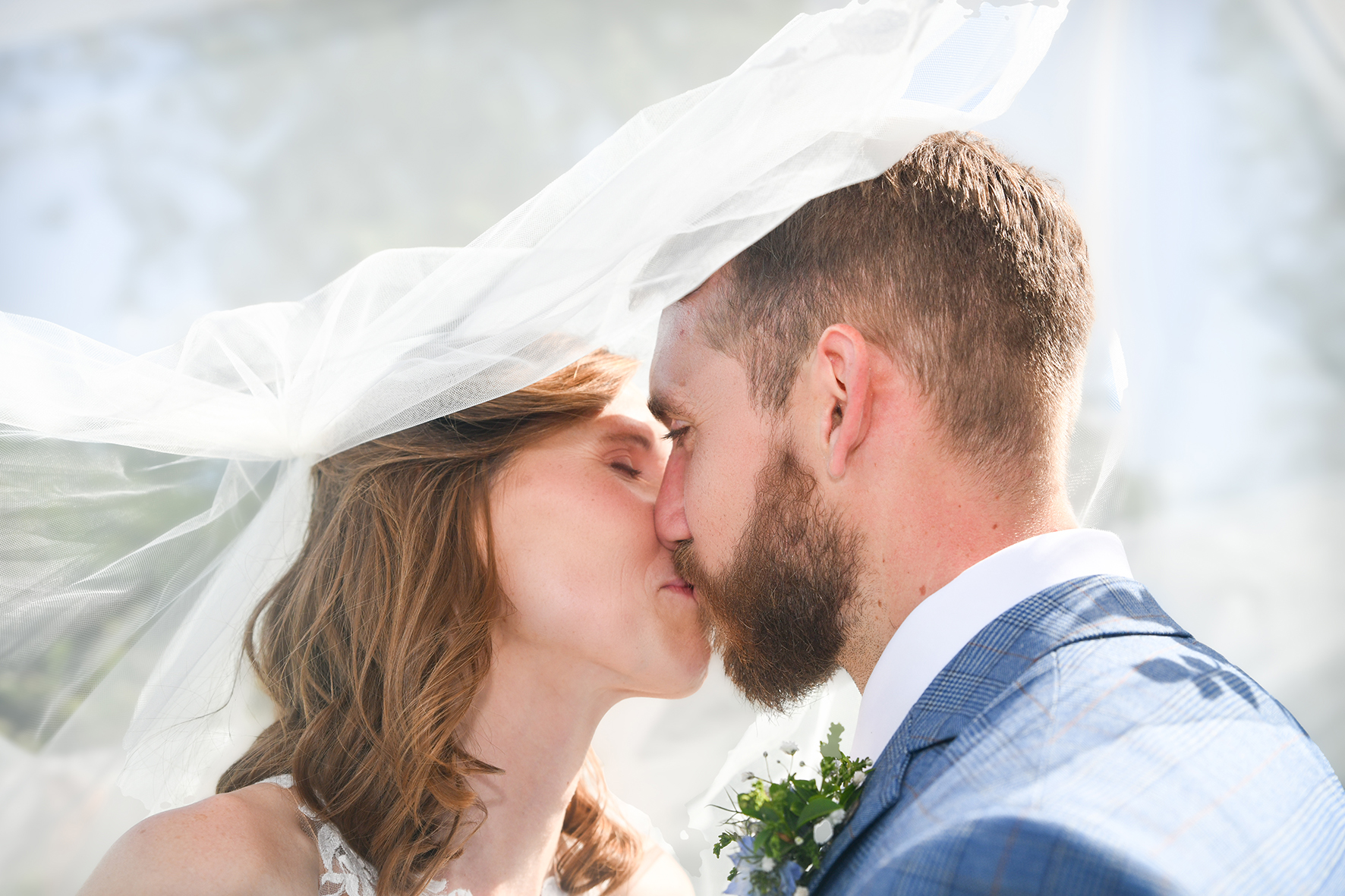 Wedding Photography in the garden at home