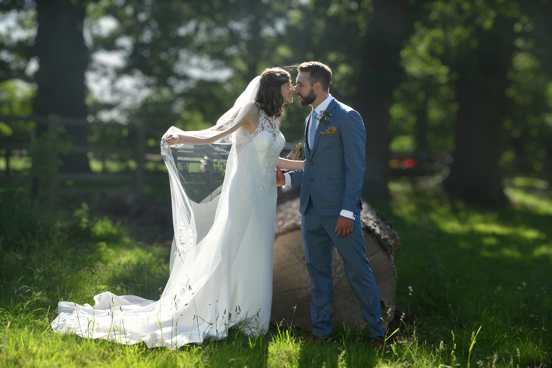 Wedding Photography in the garden at home