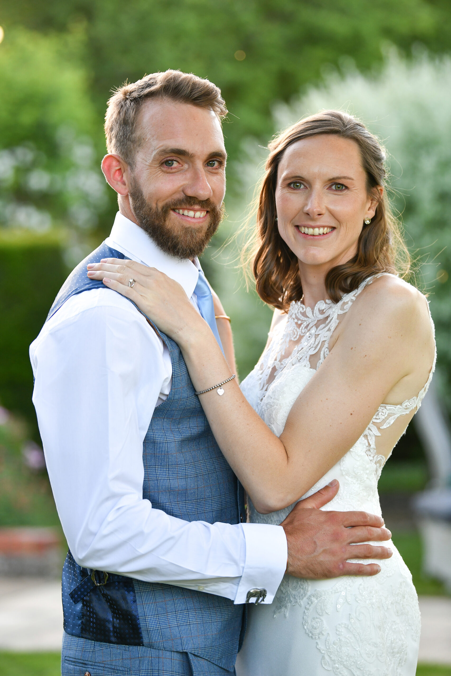 Wedding Photography in the garden at home