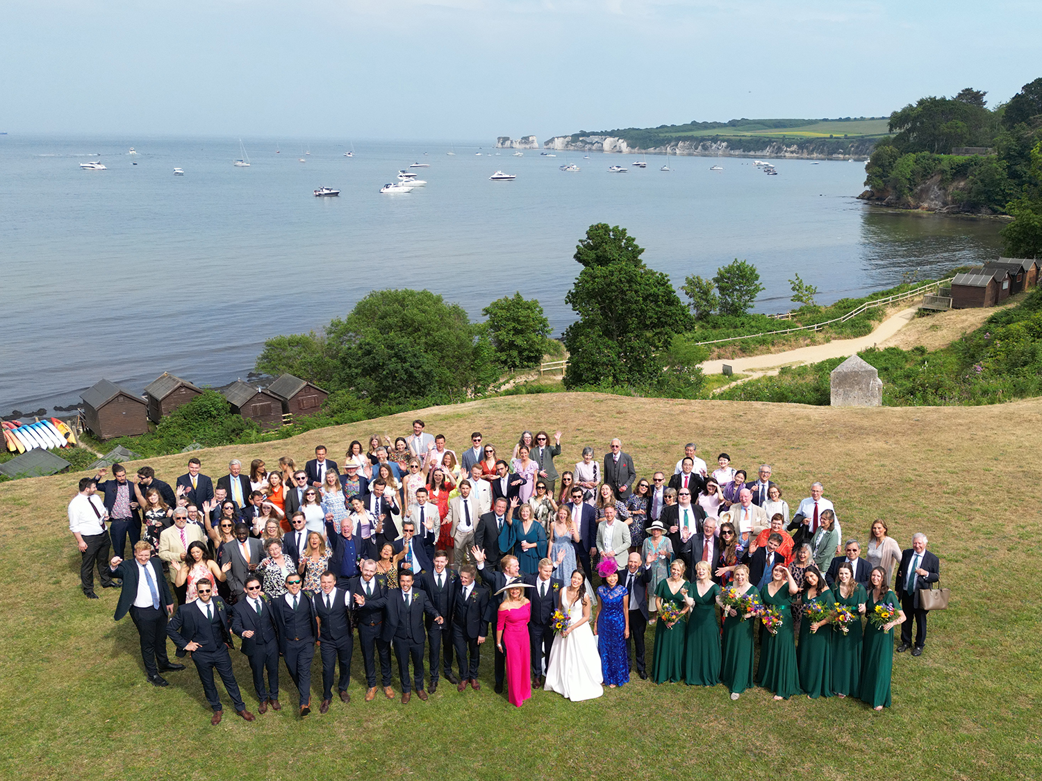 Drone Wedding Photographer Studland Bay House