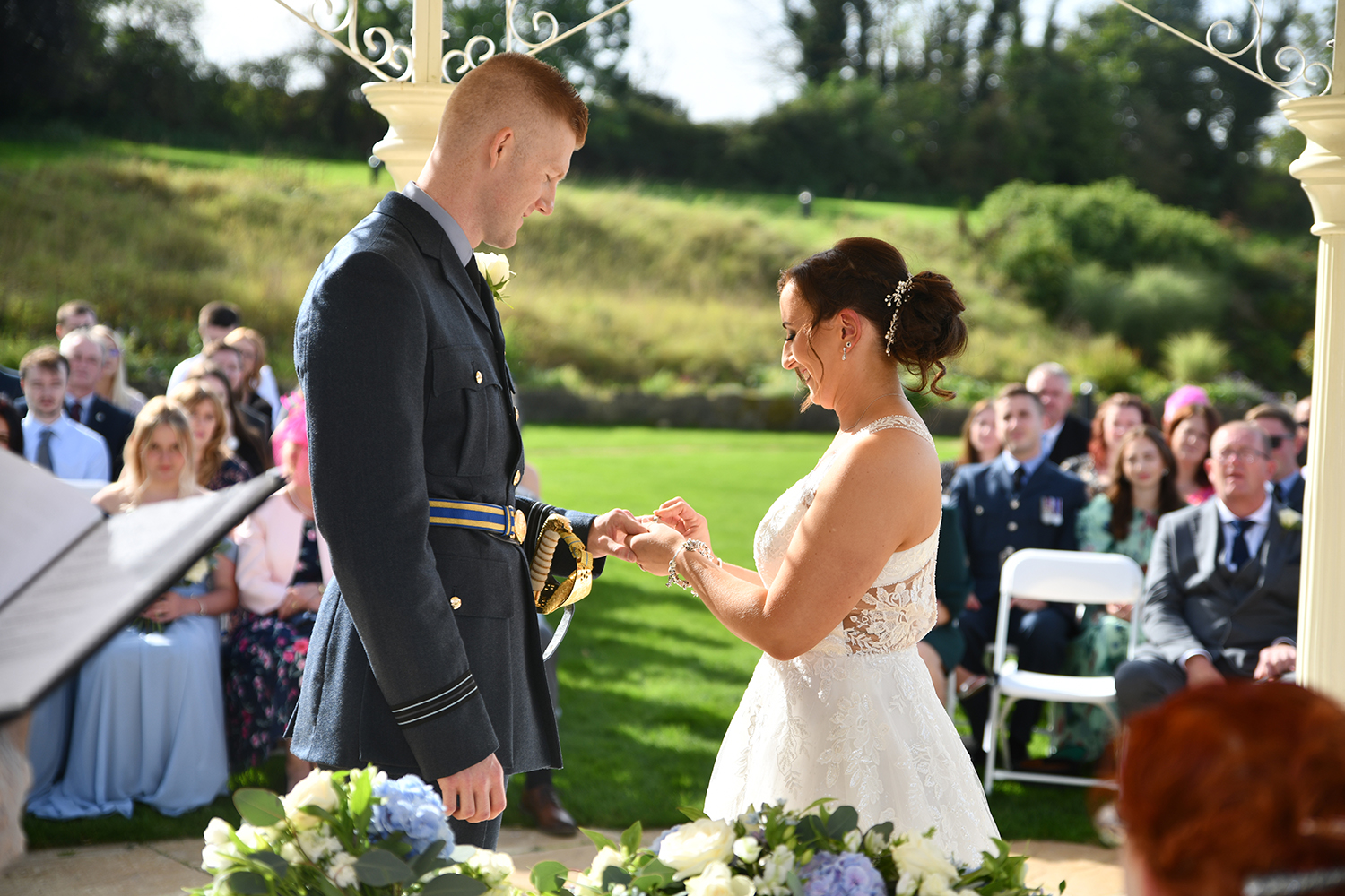 Wedding ceremony photography The Pear Tree, Swindon